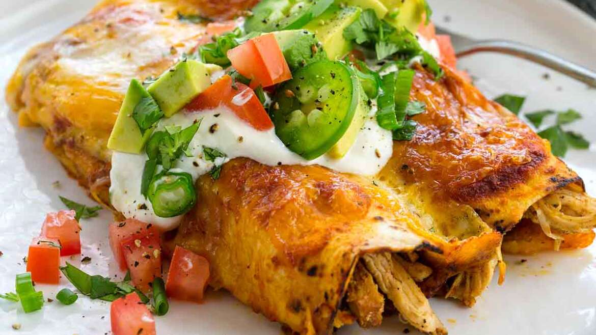 CHICKEN ENCHILADAS Lunch