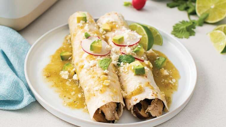 MUSHROOM ENCHILADAS Lunch